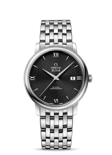 Omega De Ville Prestige Co-Axial 39.5 Stainless Steel / Black / Bracelet
